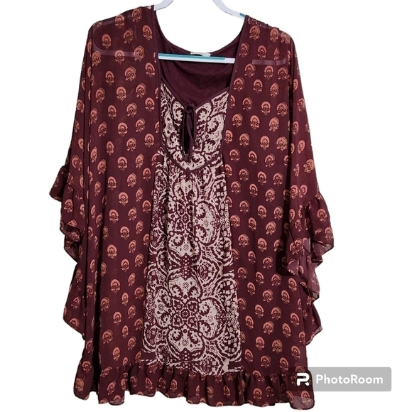 Free People Dresses & Skirts - Free People Butterfly Sleeve Dress